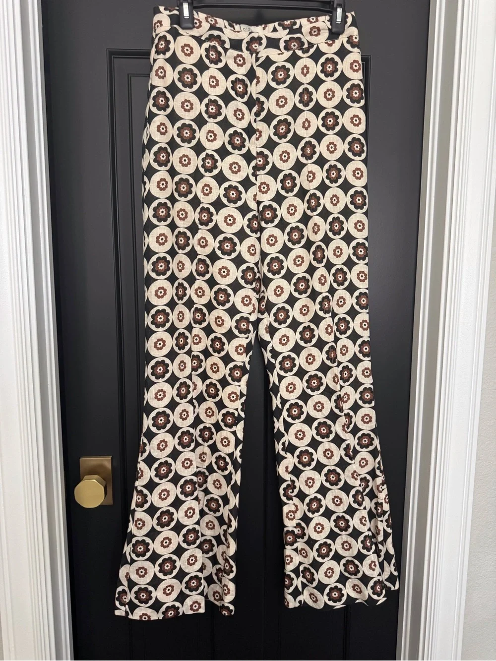 NWT DISSH Dixon Floral Linen Flare Pants - Picture 1 of 16